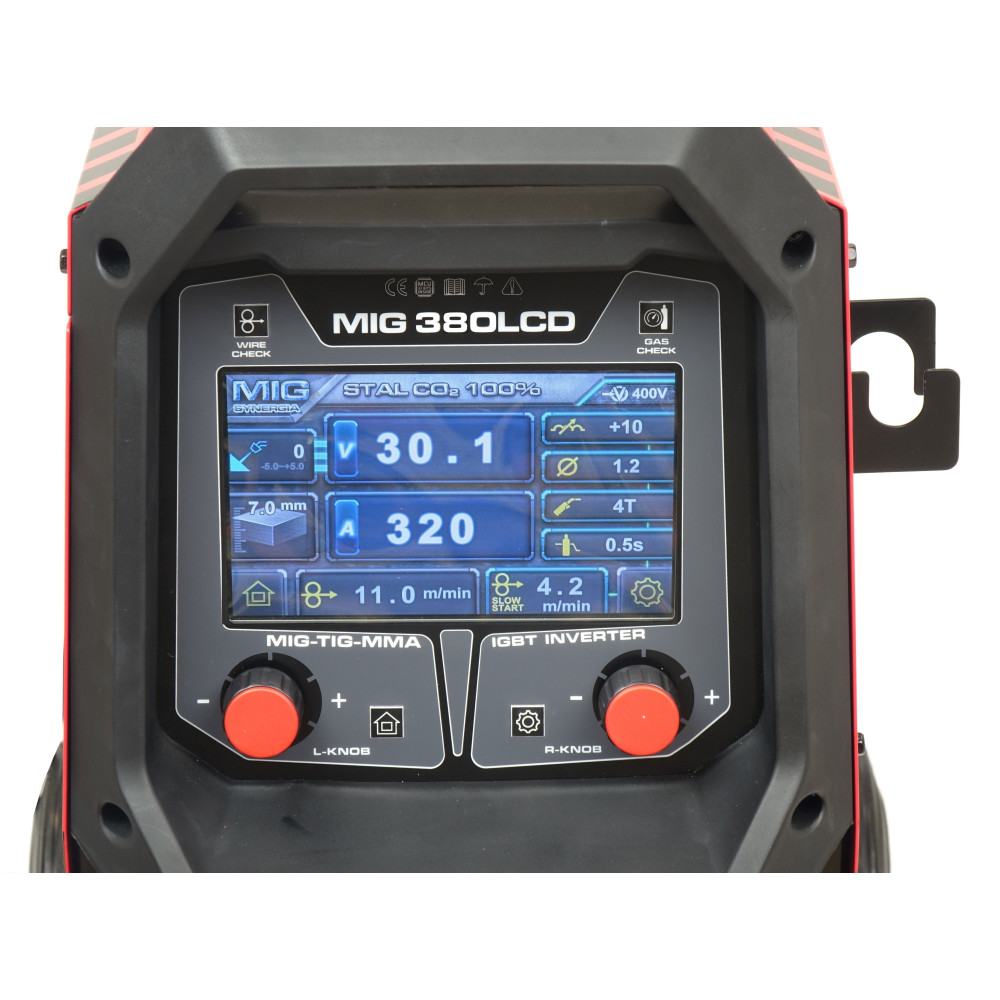 Spawarka Ideal Tecnomig 380 LCD Synergic - TMIG380LCD-G - Ideal - 8