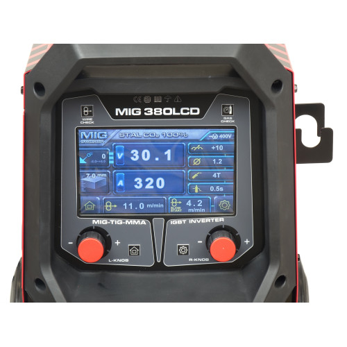 Spawarka Ideal Tecnomig 380 LCD Synergic - TMIG380LCD-G - Ideal - 8