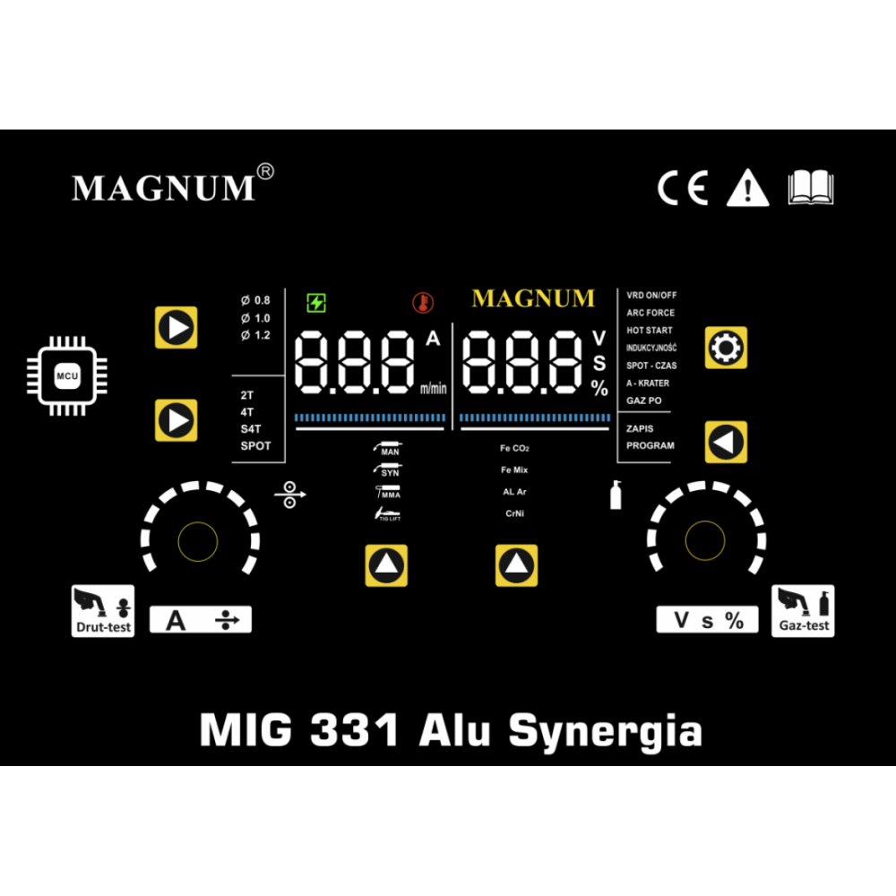 Spawarka Magnum MIG 331 Alu Synergia - zestaw - U MI 331AL SY-G - Magnum - 9