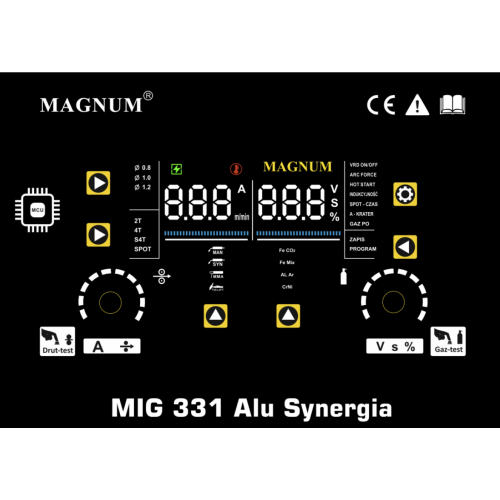 Spawarka Magnum MIG 331 Alu Synergia - zestaw - U MI 331AL SY-G - Magnum - 9