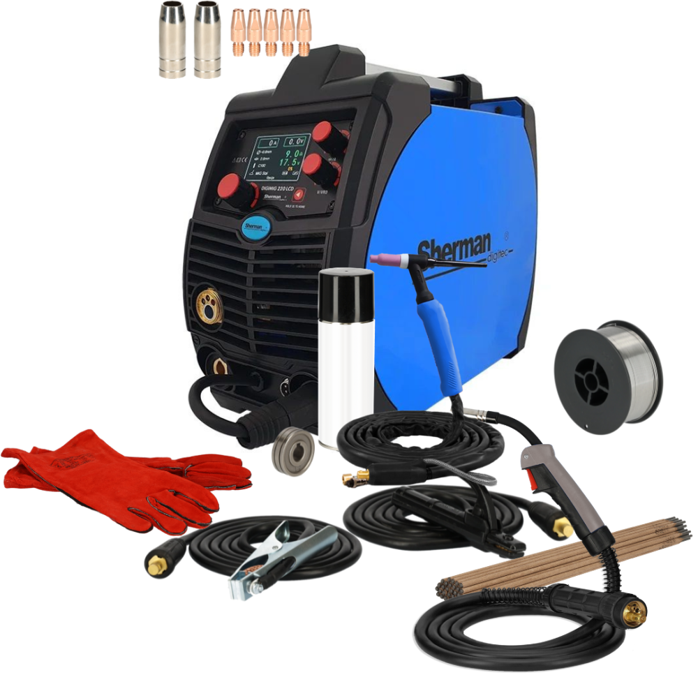 Spawarka Sherman DIGIMIG 220 LCD Synergia - zestaw - 7812689-G - Sherman - 6