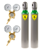 Zestaw butla MIX Ar/CO2 + butla argon + 2x reduktor MINI 2 manometry / FIXWELD - Z_BMA_RM_px2 - FIXWELD - 1
