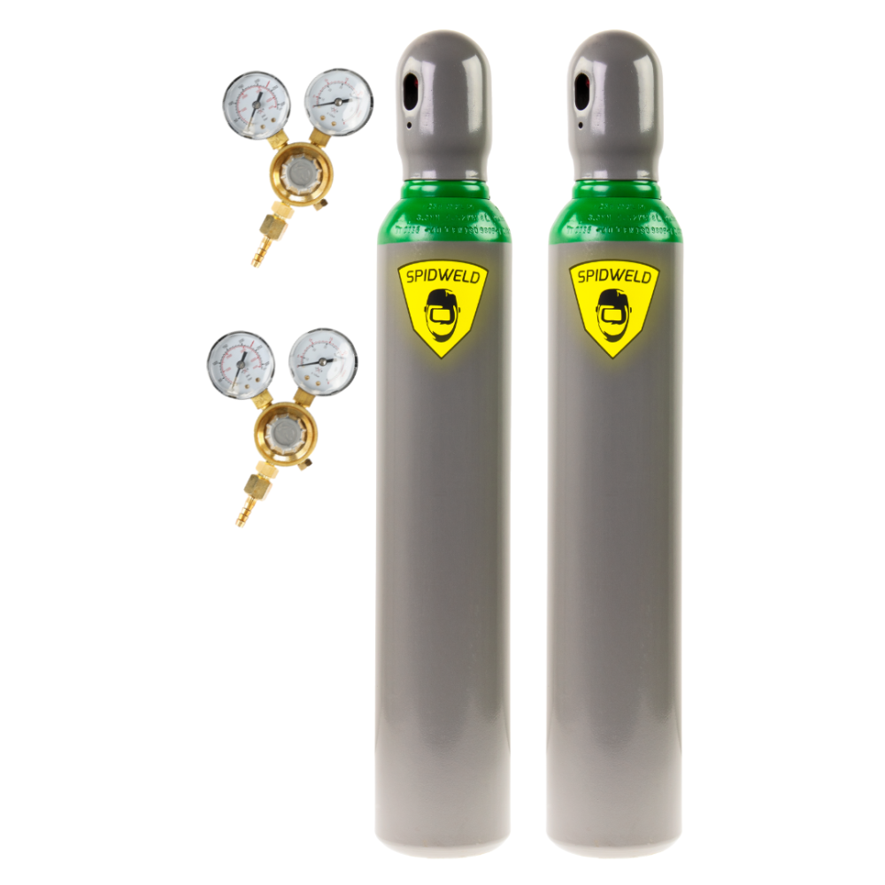Zestaw butla MIX Ar/CO2 + butla argon + 2x reduktor MINI 2 manometry / FIXWELD - Z_BMA_RM_px2 - FIXWELD - 5