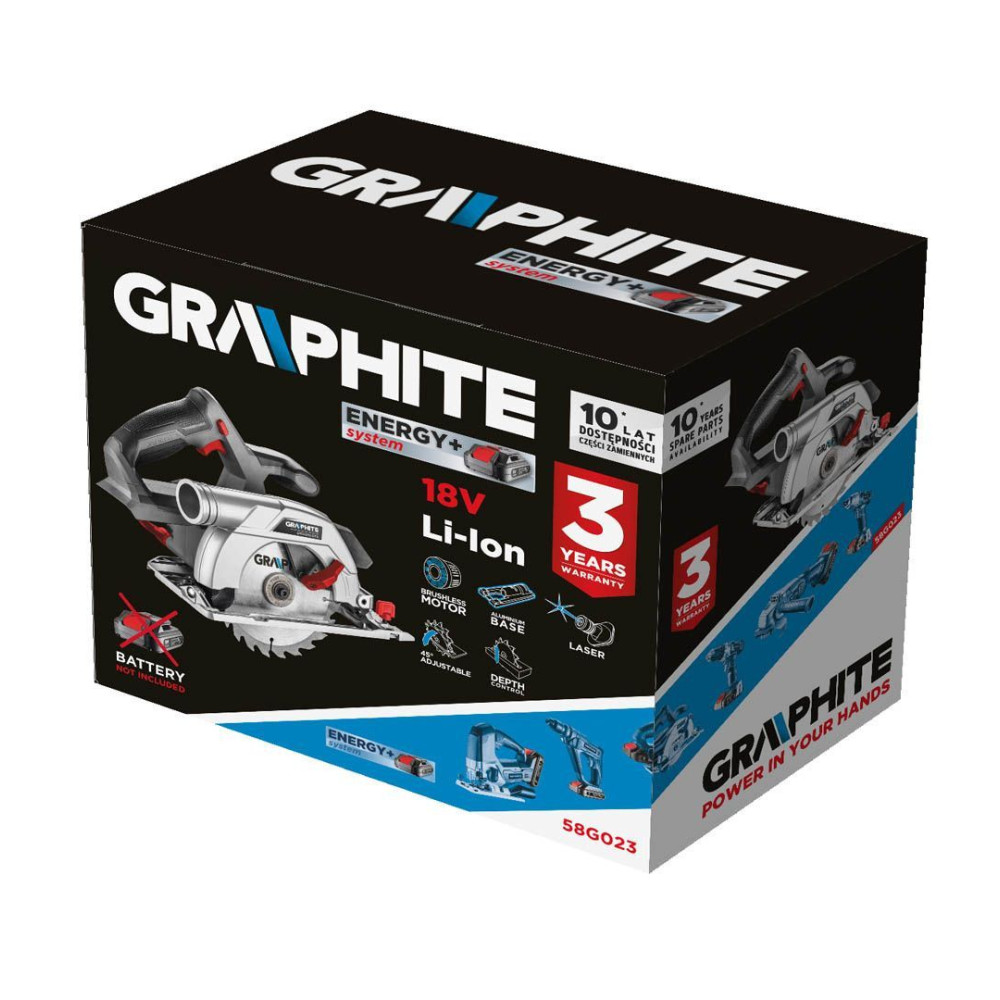 Pilarka tarczowa akumulatorowa Energy+ Graphite - 58G023 - Graphite - 6