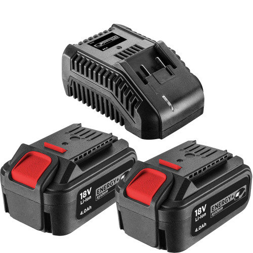 Zestaw Graphite Energy+ 18 V: 2x akumulator 4.0 Ah + ładowarka 2.3 A - Energy+_pakiet4 - Graphite - 1