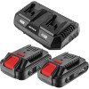 Zestaw Graphite  Energy+ 18 V: 2x akumulator 2.0 Ah + ładowarka podwójna 3.0 A - Energy+_pakiet5 - Graphite - 1