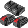 Zestaw Graphite  Energy+ 18 V: 2x akumulator 4.0 Ah + ładowarka podwójna 3.0 A - Energy+_pakiet6 - Graphite - 1