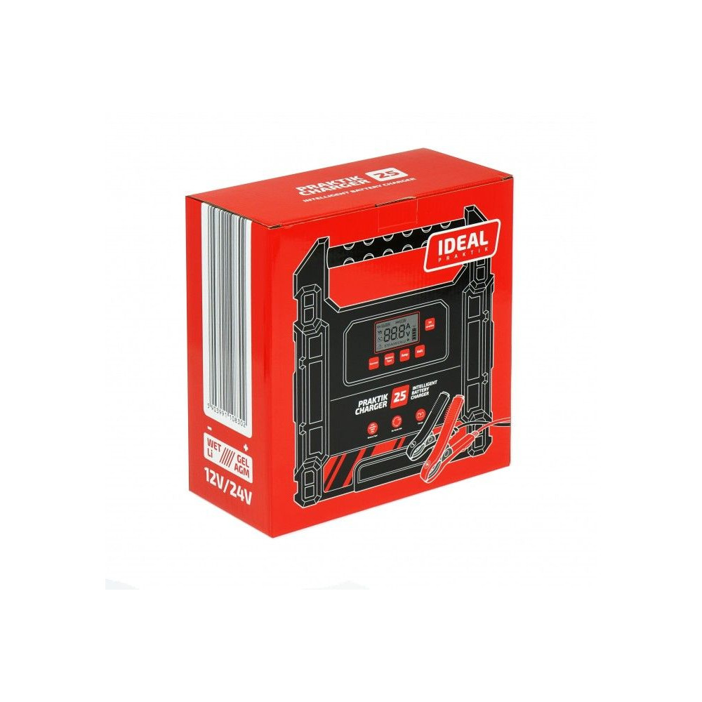 Prostownik Ideal Praktik Charger 25 LCD 12/24 V Lithium - PCHARGE25 - Ideal - 6
