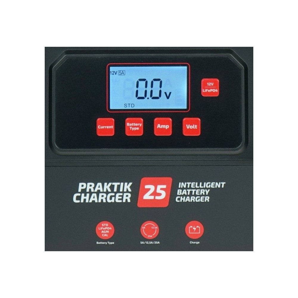 Prostownik Ideal Praktik Charger 25 LCD 12/24 V Lithium - PCHARGE25 - Ideal - 5