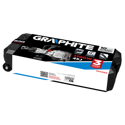 Młot wyburzeniowy Graphite 1700 W w walizce - 58G868 - Graphite - 6
