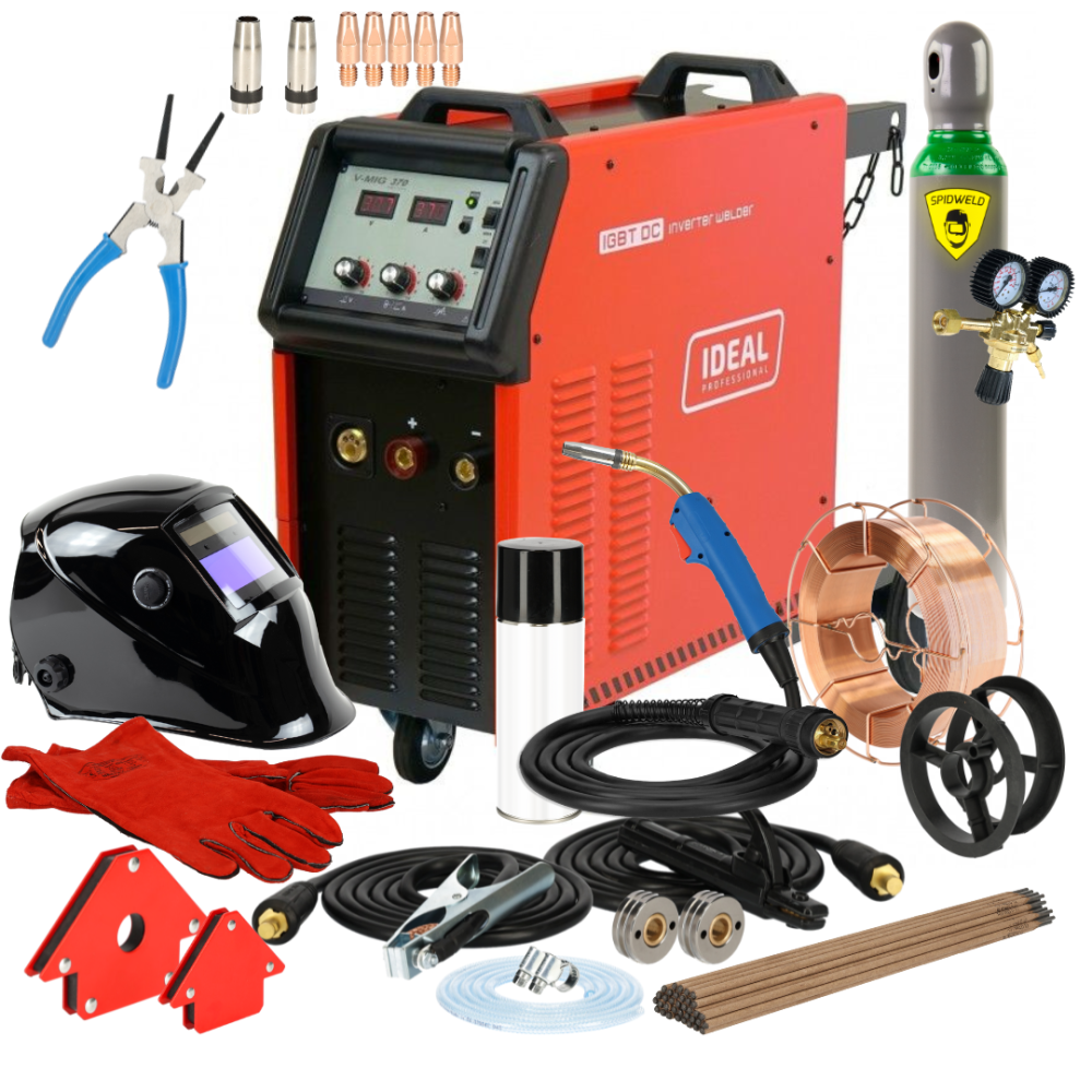 Spawarka Ideal V-MIG 370 4x4 PRO MMA - zestaw - VMIG370V2-G - Ideal - 1