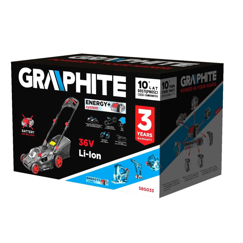 Kosiarka akumulatorowa 36 V Graphite Energy+ - 58G033 - Graphite - 3