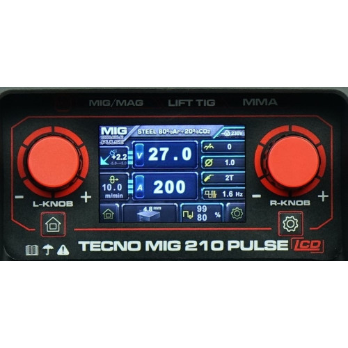 Spawarka Ideal Tecnomig 210 Pulse LCD - zestaw - TMIG210PLCD-G - Ideal - 9