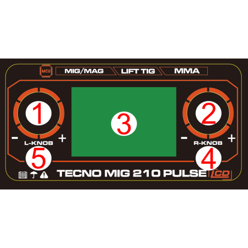 Spawarka Ideal Tecnomig 210 Pulse LCD - zestaw - TMIG210PLCD-G - Ideal - 10