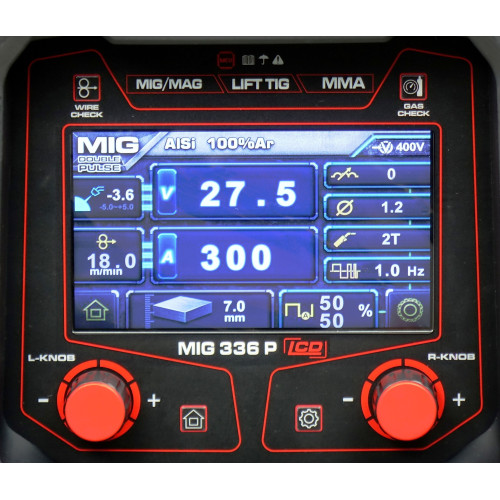 Spawarka Ideal Tecnomig 336 Pulse Synergic LCD - zestaw - TMIG336PLCD-G - Ideal - 7