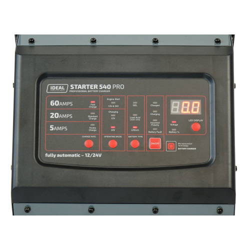 Prostownik z rozruchem Ideal Starter 540 PRO - STARTER540P - Ideal - 1 2