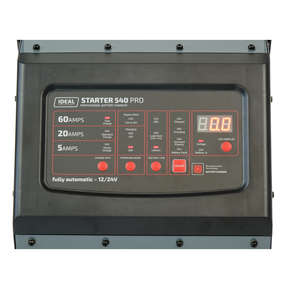 Prostownik z rozruchem Ideal Starter 540 PRO - STARTER540P - Ideal - 2