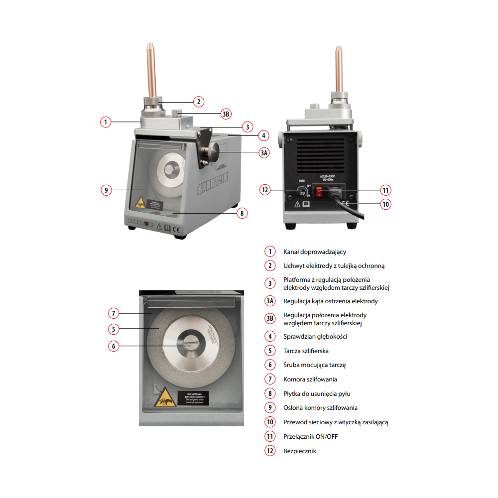 Kompletny uchwyt tulejki do ostrzałki Spartus D91 - SP147-99-002 - Spartus - 3