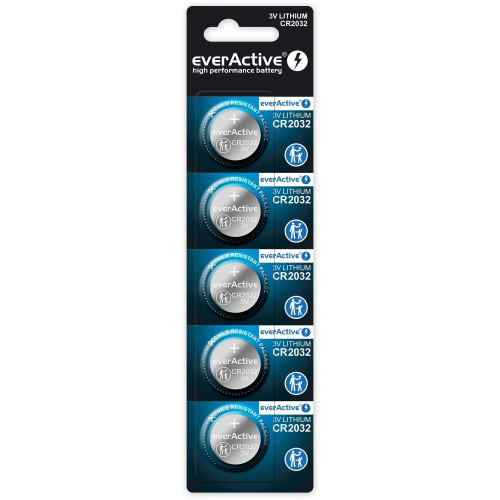 Bateria litowa CR2032 3V Lithium everActive / blister 5 szt. - CR20321BL_px5 - everActive - 1