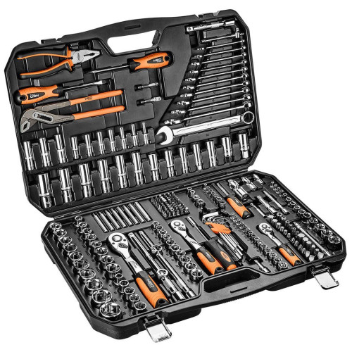 Zestaw kluczy nasadowych 1/2" 3/8" 1/4" 233 el. Neo Tools - 08-681 - NEO Tools - 3