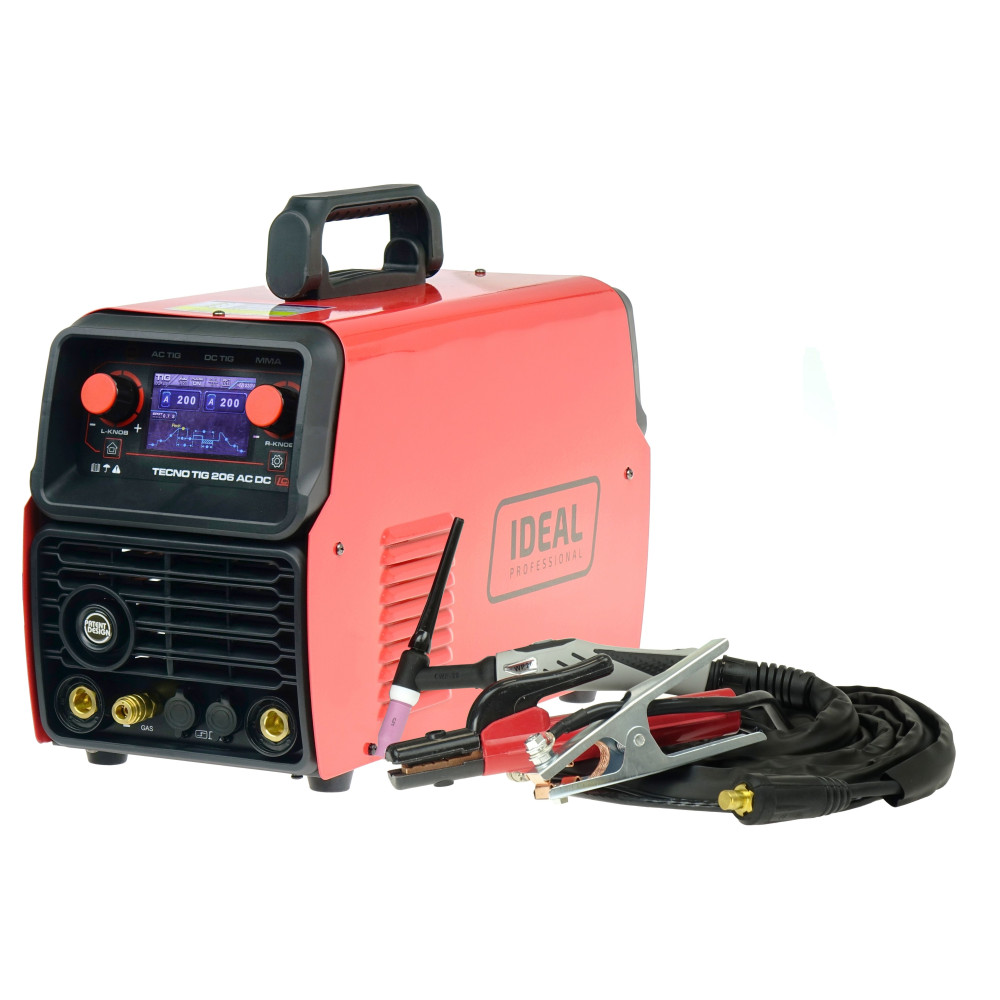 Spawarka Ideal Tecnotig 206 AC/DC Pulse LCD - zestaw - TTIG206ACLCD-G - Ideal - 4