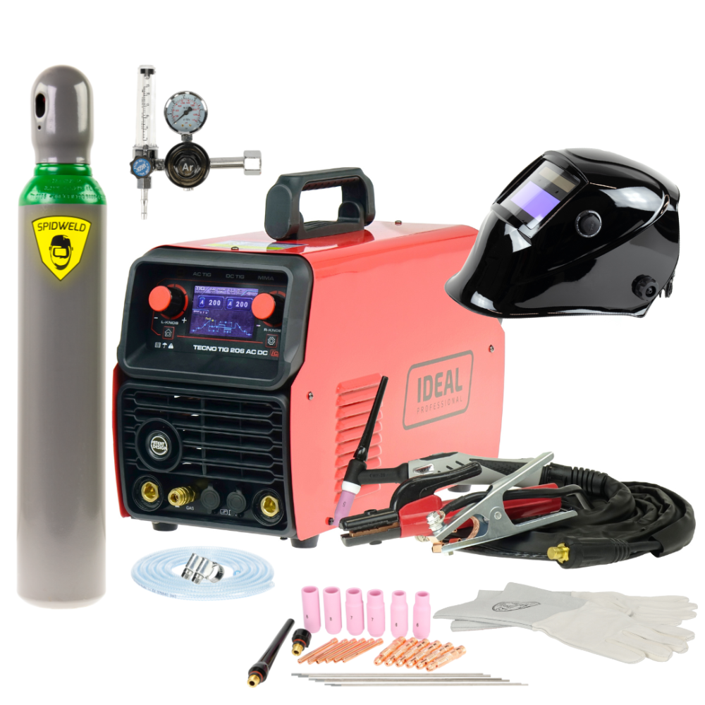 Spawarka Ideal Tecnotig 206 AC/DC Pulse LCD - zestaw - TTIG206ACLCD-G - Ideal - 2