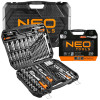 Zestaw kluczy nasadowych 1/2" 3/8" 1/4" 219 el. Neo Tools - 08-671 - NEO Tools - 1