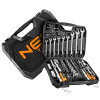 Zestaw kluczy nasadowych 1/2" 1/4" 82 el. Neo Tools - 08-672 - NEO Tools - 1