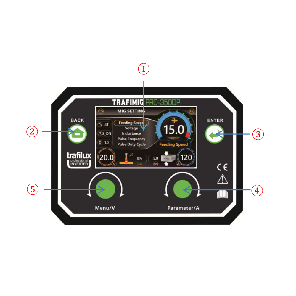 Spawarka Trafilux Trafimig PRO 350 Dual Puls LCD - zestaw - 5904044980272-G - Trafilux - 4