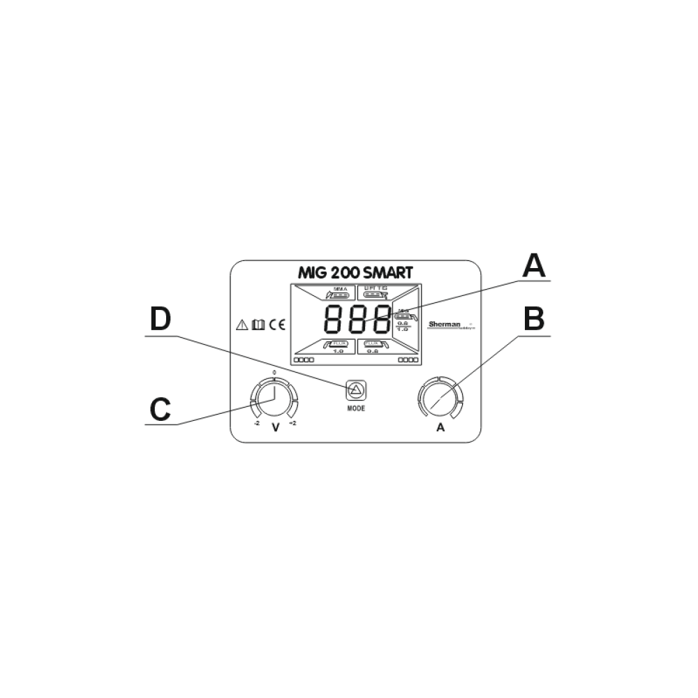 Spawarka Sherman MIG 200 Smart Synergia - zestaw - 7812762-G - Sherman - 9