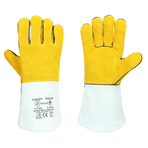 Rękawice spawalnicze MIG skóra dwoina / Fixweld WorkCraft Kevlar - FIX-0004-G - FIXWELD - 4
