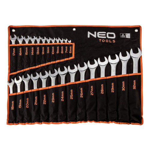 Klucze płasko-oczkowe 6-32 mm 26 el. Neo Tools - 09-754 - NEO Tools - 1