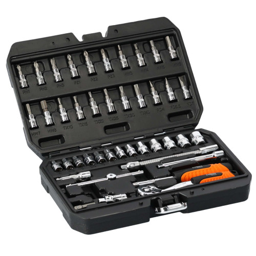 Zestaw kluczy nasadowych 1/4" CrV 46 el. Neo Tools - 08-660 - NEO Tools - 1 2