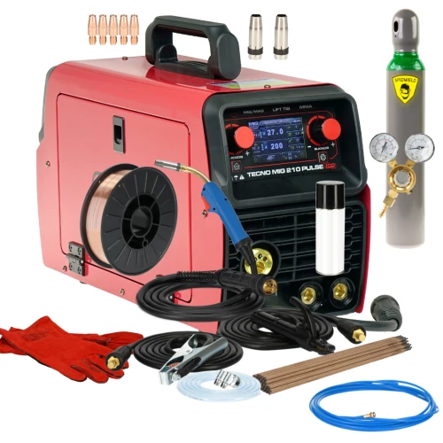 Spawarka Ideal Tecnomig 210 Pulse LCD - zestaw - TMIG210PLCD-G - Ideal - 5