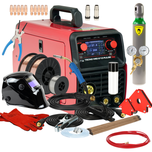 Spawarka Ideal Tecnomig 210 Pulse LCD - zestaw - TMIG210PLCD-G - Ideal - 3