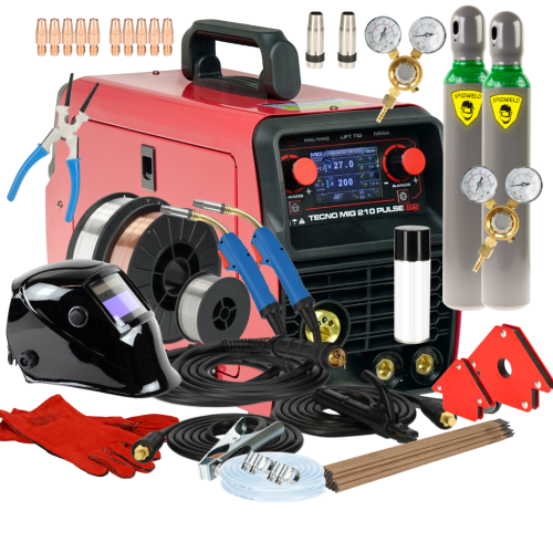 Spawarka Ideal Tecnomig 210 Pulse LCD - zestaw - TMIG210PLCD-G - Ideal - 2