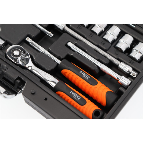 Zestaw kluczy nasadowych 1/4" CrV 46 el. Neo Tools - 08-660 - NEO Tools - 5