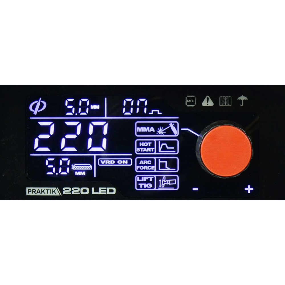 Spawarka Ideal Praktik 220 LED Synergy Pulse - zestaw - PRAKTIK220LED-G - Ideal - 6