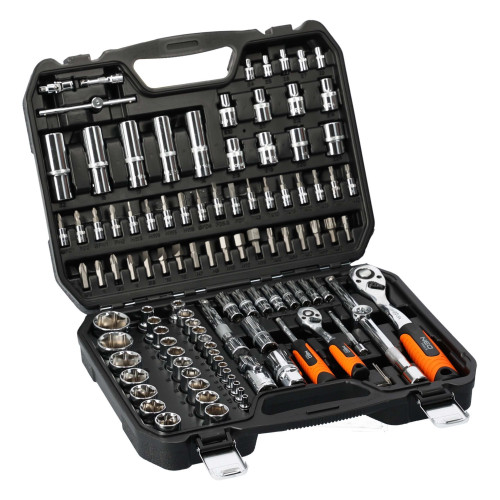 Zestaw kluczy nasadowych 1/2" 1/4" CrV 110 el. Neo Tools - 08-666 - NEO Tools - 1 2