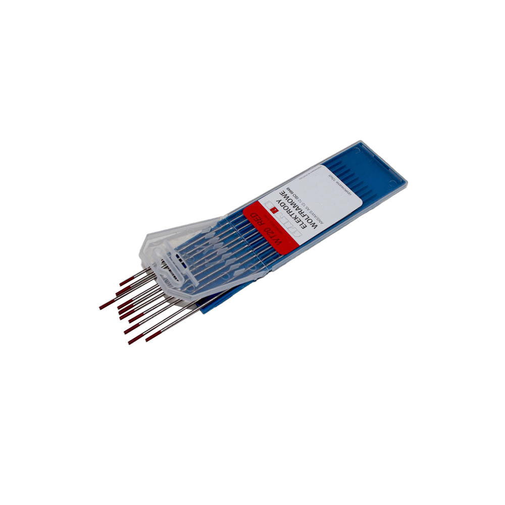 Elektrody wolframowe WT20 czerwone 2,0 x 175 mm / opak. 10 szt. / Spartus - SP20TR20_px10 - Spartus - 1