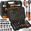 Zestaw kluczy nasadowych 1/2" 1/4" 73 el. Neo Tools - 08-673 - NEO Tools - 1