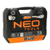 Zestaw kluczy nasadowych 1/2" 1/4" 73 el. Neo Tools - 08-673 - NEO Tools - 3