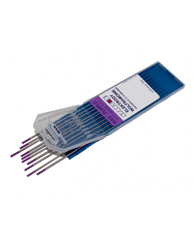 Elektrody wolframowe WX3 purpurowe 1,0 x 175 mm / opak. 10 szt. / Spartus - SP20RE10_px10 - Spartus - 1