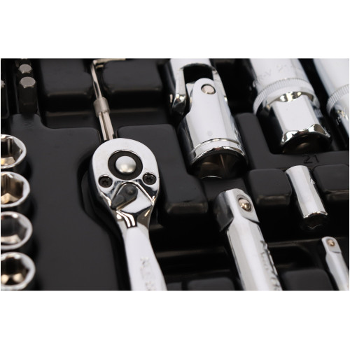 Zestaw kluczy nasadowych 1/2" 1/4" 73 el. Neo Tools - 08-673 - NEO Tools - 6