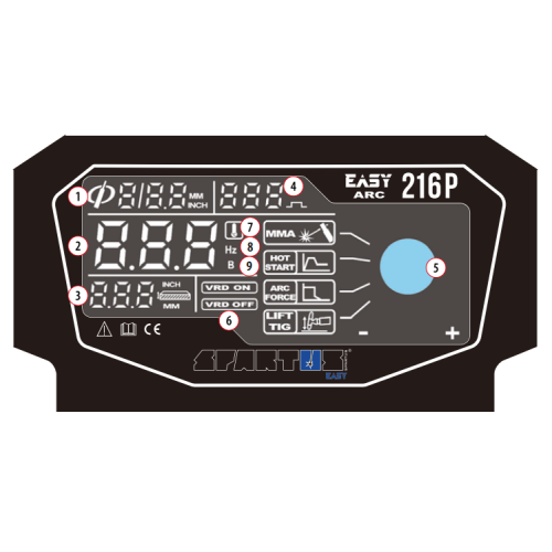 Spawarka Spartus EasyARC 216 Pulse - zestaw - EASYARC216P-PAK-G - Spartus - 5