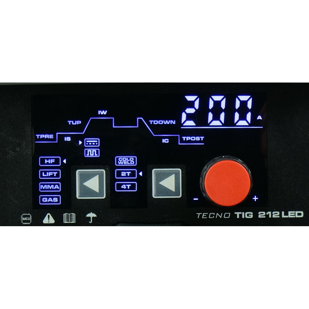 Spawarka Ideal Tecnotig 212 DC Pulse LED - zestaw - TTIG212DCLED-G - Ideal - 7