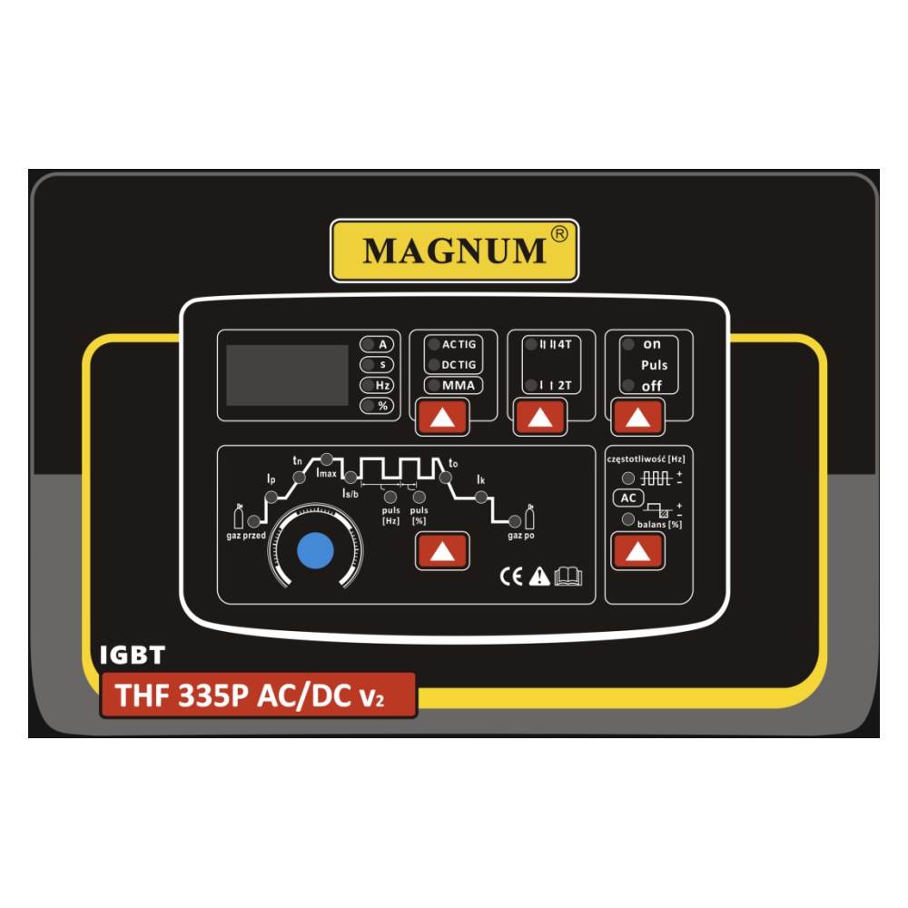 Spawarka Magnum TIG THF 335 Puls AC/DC - zestaw suchy - U I THF335P V2 SUCHY-G - Magnum - 7