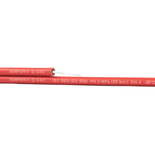 Wąż spawalniczy do acetylenu 9,0x3,0 mm Semperit GAC PL / 1 mb - semp_ac_9.0_3.0 - Semperit - 1 2