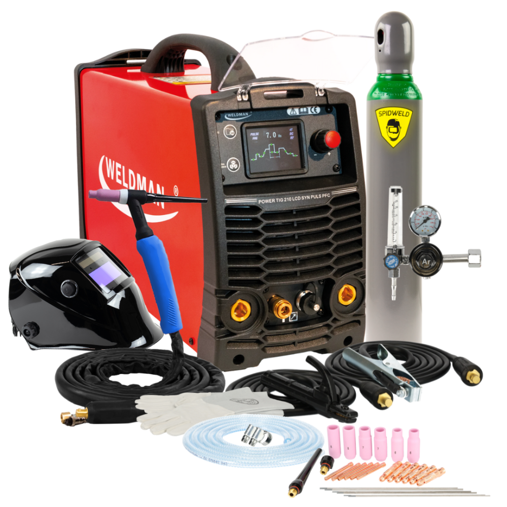 Spawarka Weldman Power TIG 210 AC/DC LCD Synergic Puls PFC - zestaw - 104 413-G - Weldman - 2