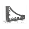 Kątownik montażowy lewy 275x100x300 do stołów spawalniczych / Spartus - SP010-23-300L - Spartus - 2
